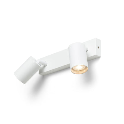 DUDE II | dubbele opbouwspot | 2× GU10, wit of zwart