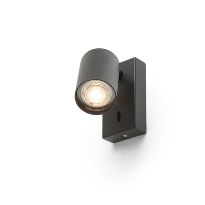 DUDE | wandspot met schakelaar | GU10, wit of zwart