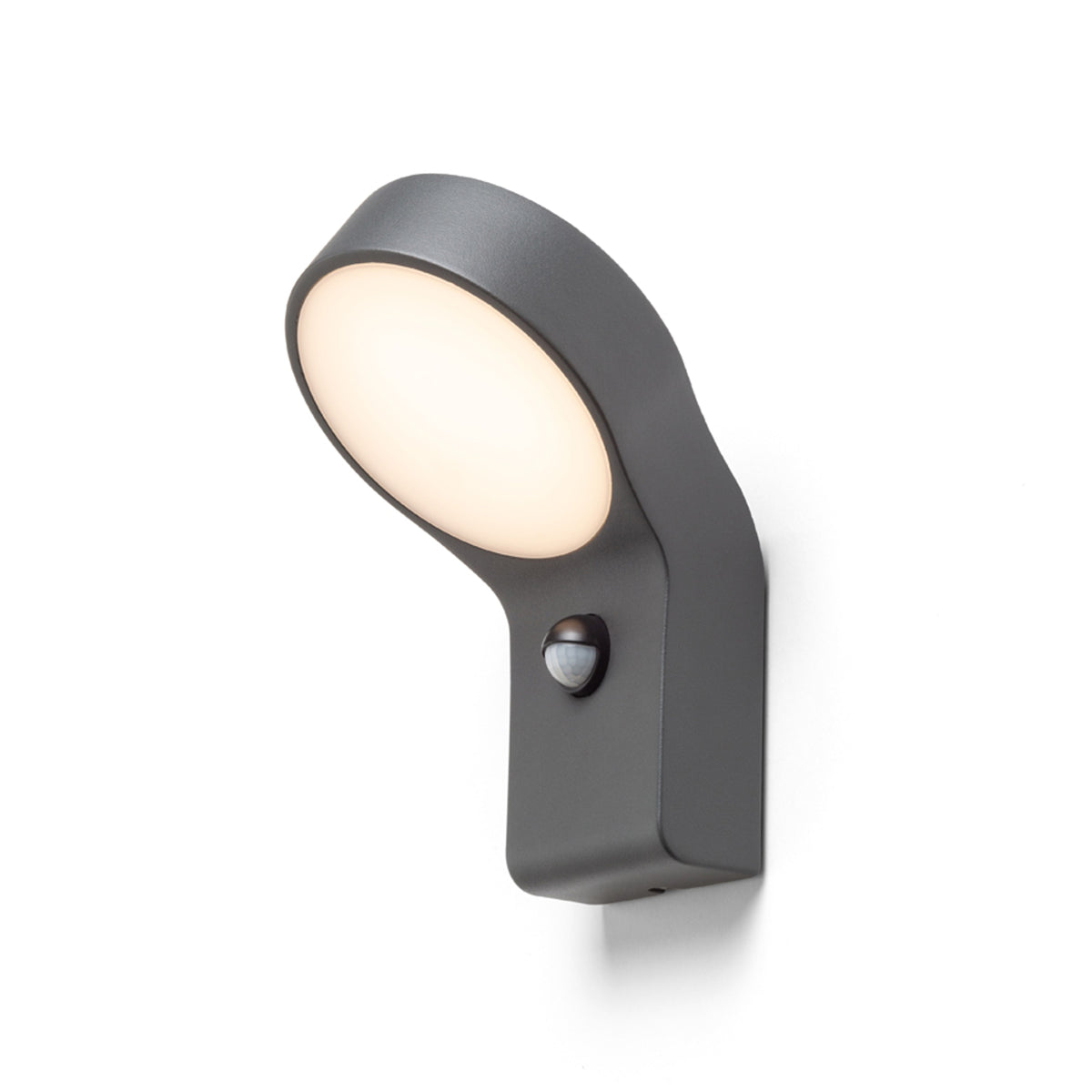 ELIA PIR | lampada da parete per esterni con sensore di movimento | LED 9W 720lm | IP44 | grigio antracite