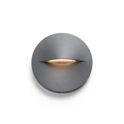 BOBO R | lampada da orientamento rotonda da esterno a plafone | LED 3W 212lm 3000K | IP65 | antracite