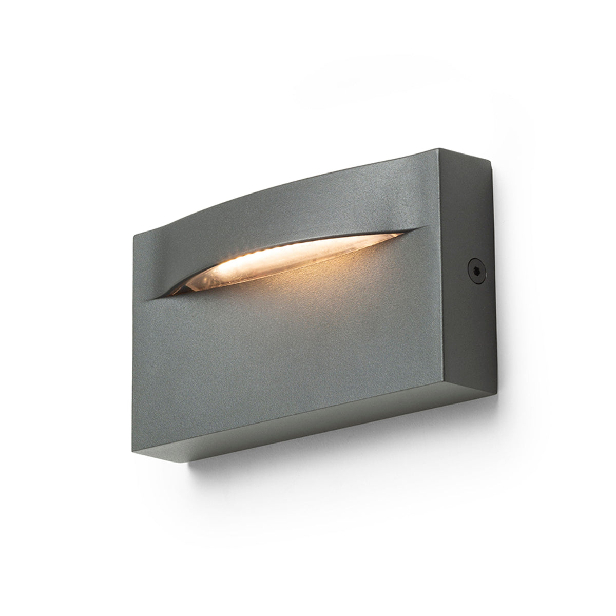 BOBO RC | applique rettangolare da esterno con luce di orientamento | LED 8W 640lm 3000K | IP65 | antracite