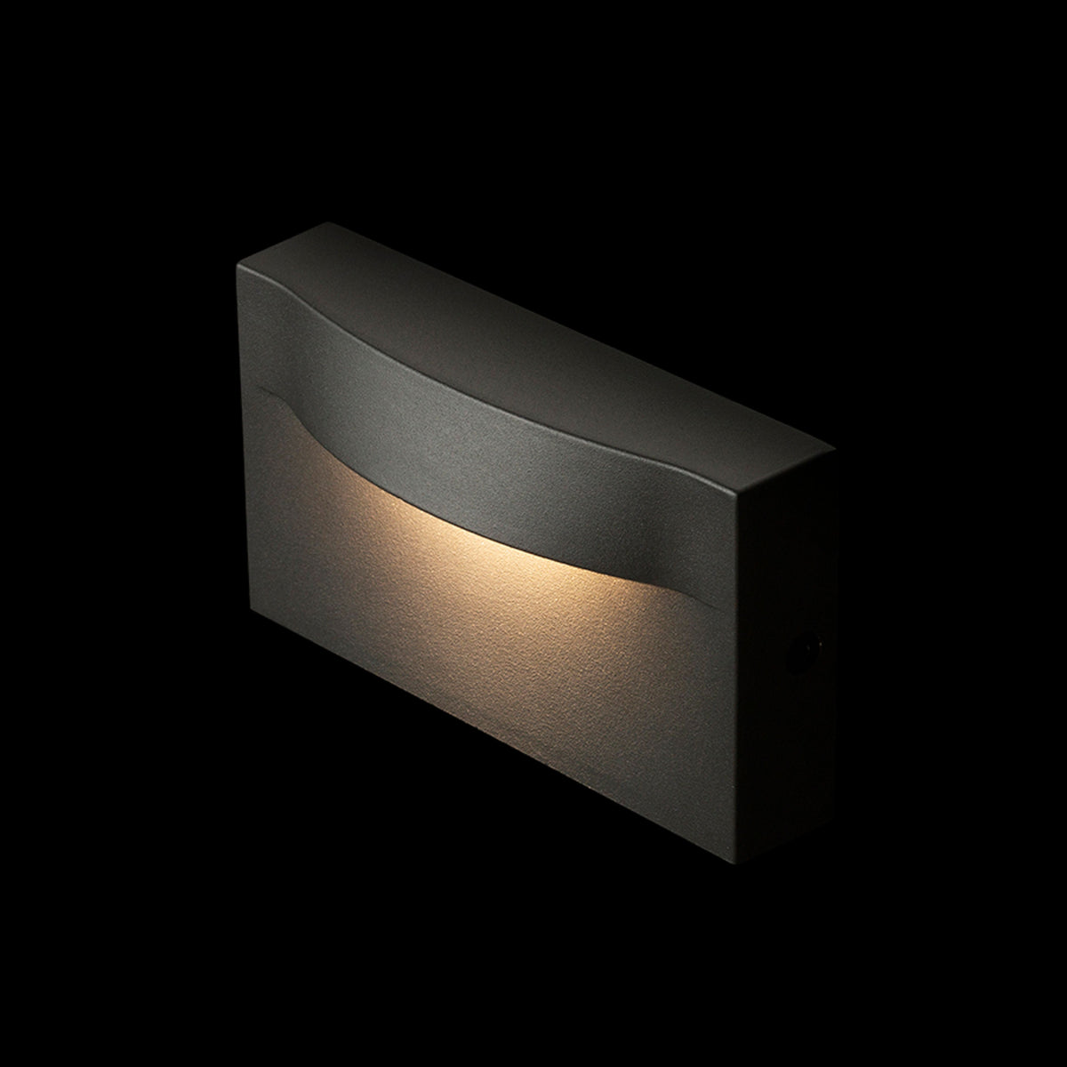 BOBO RC | applique rettangolare da esterno con luce di orientamento | LED 8W 640lm 3000K | IP65 | antracite