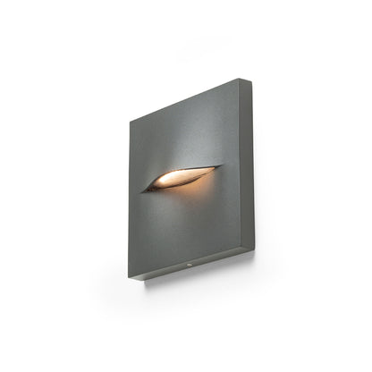 BOBO SQ | lampada da esterno quadrata di orientamento a parete | LED 3W 135lm 3000K | IP65 | antracite