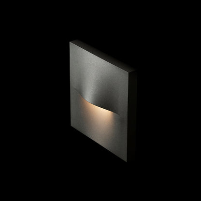 BOBO SQ | lampada da esterno quadrata di orientamento a parete | LED 3W 135lm 3000K | IP65 | antracite
