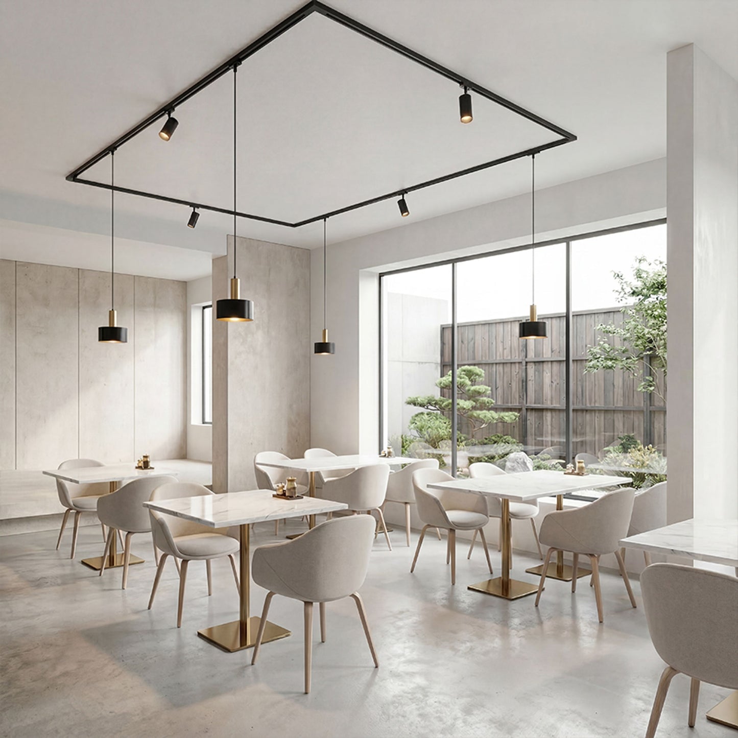 GIULIA 20 | 3-fase hanglamp | gelakt metaal, 2 kleuren