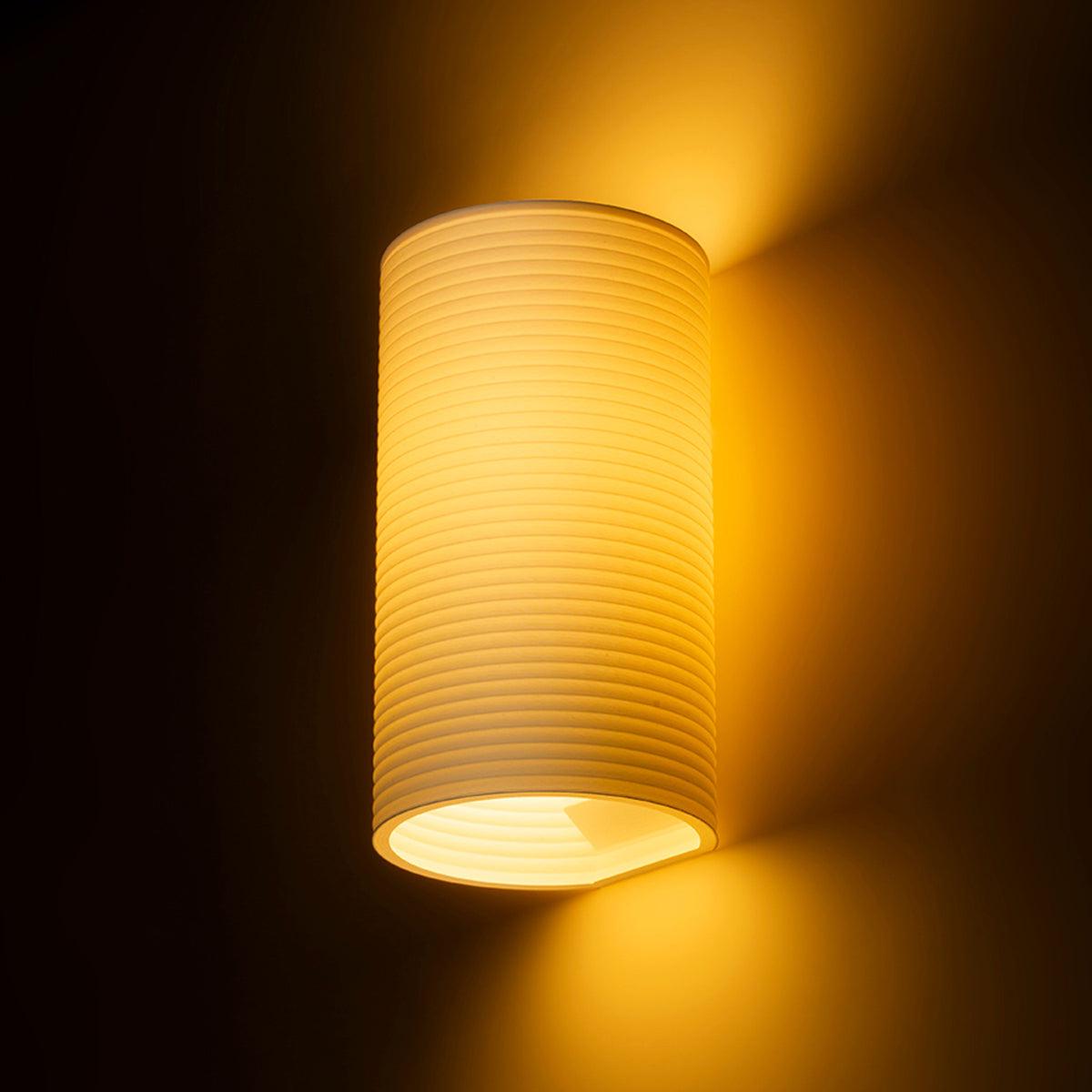 CALLUM RR4 250 | 3D-geprinte wandlamp van biologisch afbreekbaar PLA | E27 | wit | met of zonder lichtbron