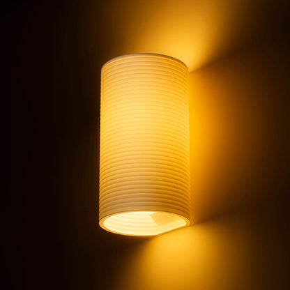 CALLUM RR4 250 | 3D-geprinte wandlamp van biologisch afbreekbaar PLA | E27 | wit | met of zonder lichtbron