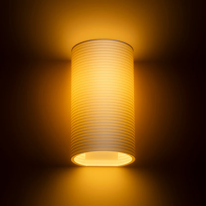 CALLUM RR4 250 | 3D-geprinte wandlamp van biologisch afbreekbaar PLA | E27 | wit | met of zonder lichtbron