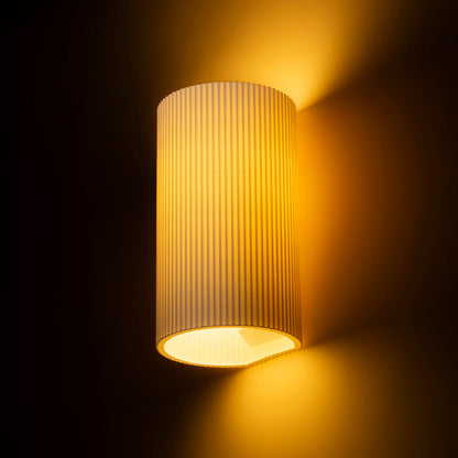 CALLUM RL2 250 | 3D-geprinte wandlamp van biologisch afbreekbaar PLA | E27 | wit | met of zonder lichtbron