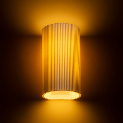 CALLUM RL2 250 | 3D-geprinte wandlamp van biologisch afbreekbaar PLA | E27 | wit | met of zonder lichtbron