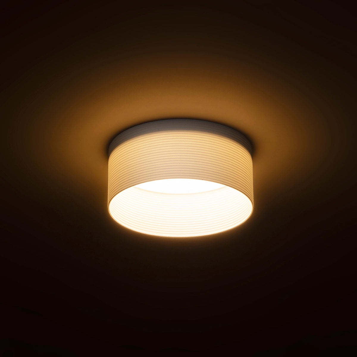 MARENGA RR1 40 | inbouwspot met 3D-geprinte kap | geintegreerde LED 6W 3000K | gladde cilinder