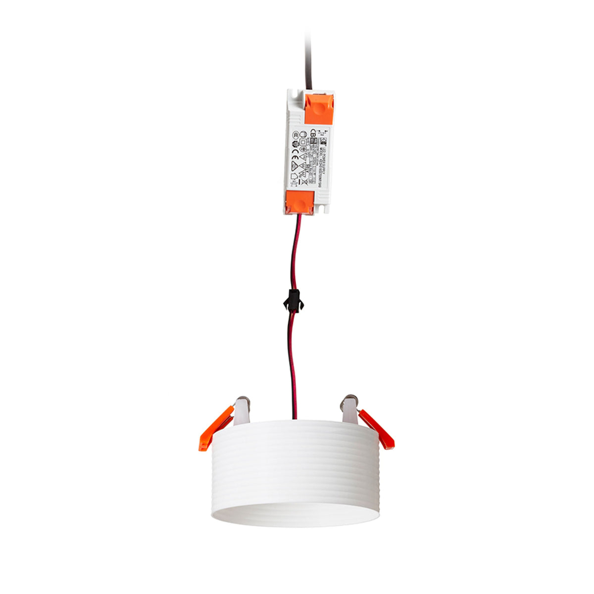 MARENGA RR1 40 | inbouwspot met 3D-geprinte kap | geintegreerde LED 6W 3000K | gladde cilinder