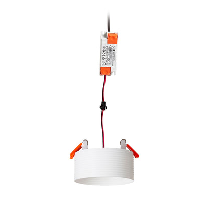MARENGA RR1 40 | inbouwspot met 3D-geprinte kap | geintegreerde LED 6W 3000K | gladde cilinder