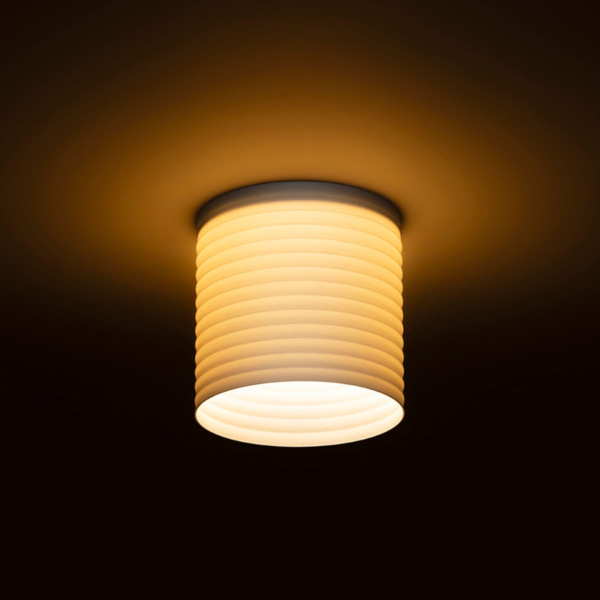 MARENGA RR4 90 | inbouwspot met 3D-geprinte kap | geintegreerde LED 6W 3000K | fijne verticale ribbels