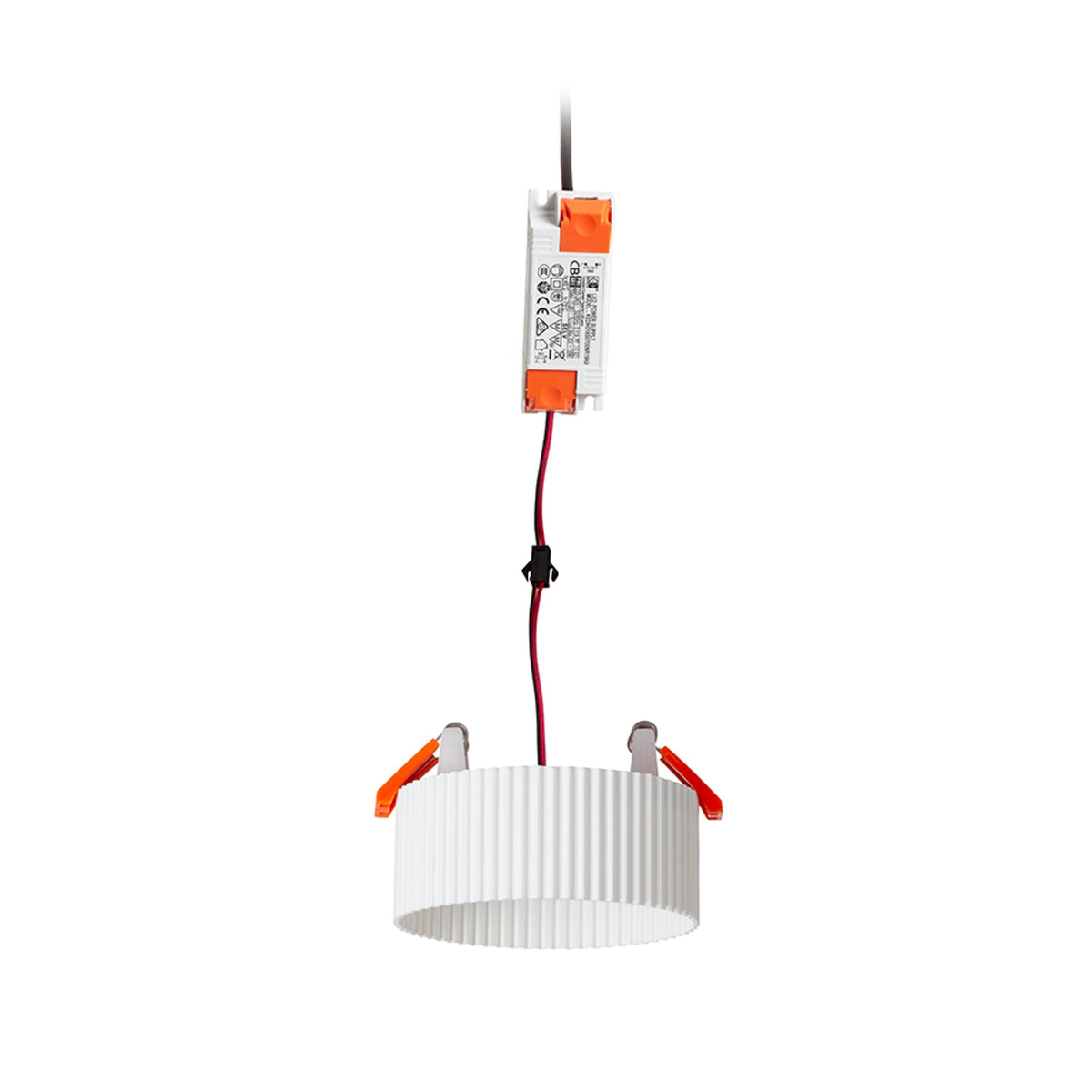 MARENGA RL1 40 | foco empotrable con pantalla impresa en 3D | LED integrado de 6 W 3000 K | lamas anchas