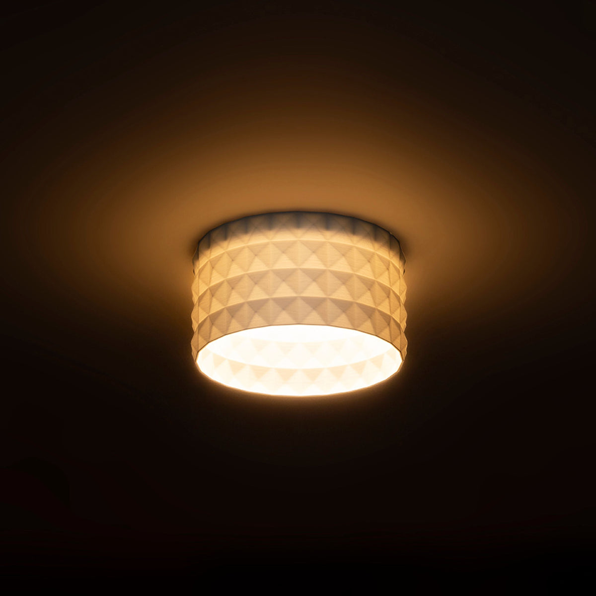 MARENGA RD4 52 | inbouwspot met 3D-geprinte kap | geintegreerde LED 6W 3000K | piramidereliëf