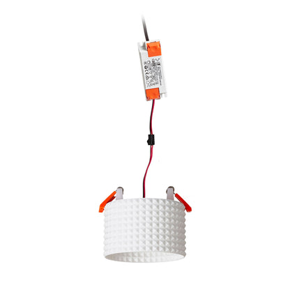 MARENGA RD3 60 | süllyesztett spotlámpa 3D-nyomtatott búrával | integrált LED 6 W 3000 K | bütykös dombormintázat
