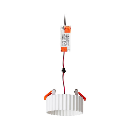 MARENGA RT1 40 | inbouwspot met 3D-geprinte kap | geintegreerde LED 6W 3000K | verticale ribbels