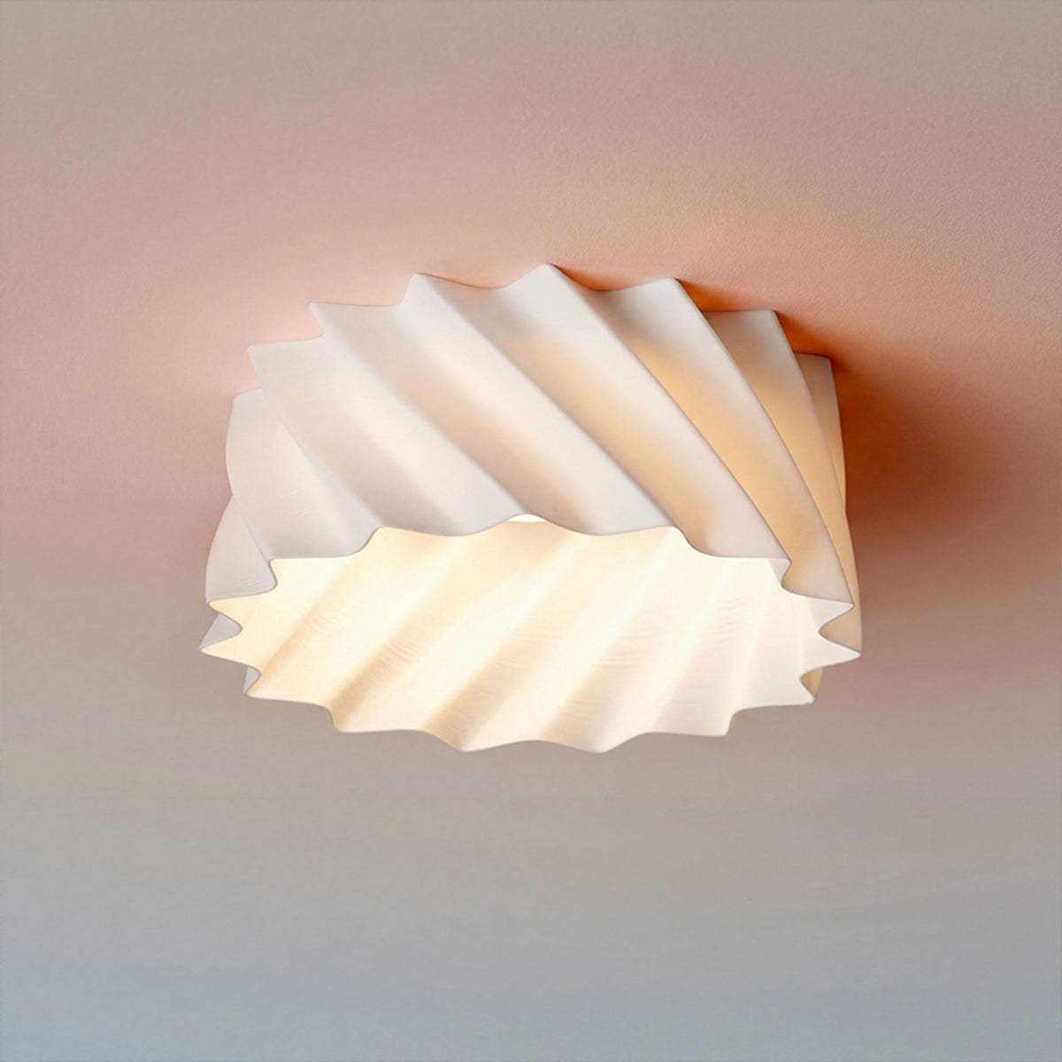 MARENGA RW2 60 | inbouwspot met 3D-geprinte kap | geintegreerde LED 6W 3000K | spiraalribbels Ø 13 cm
