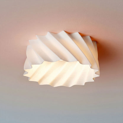 MARENGA RW2 60 | inbouwspot met 3D-geprinte kap | geintegreerde LED 6W 3000K | spiraalribbels Ø 13 cm
