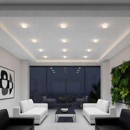 MARENGA RW2 60 | inbouwspot met 3D-geprinte kap | geintegreerde LED 6W 3000K | spiraalribbels Ø 13 cm