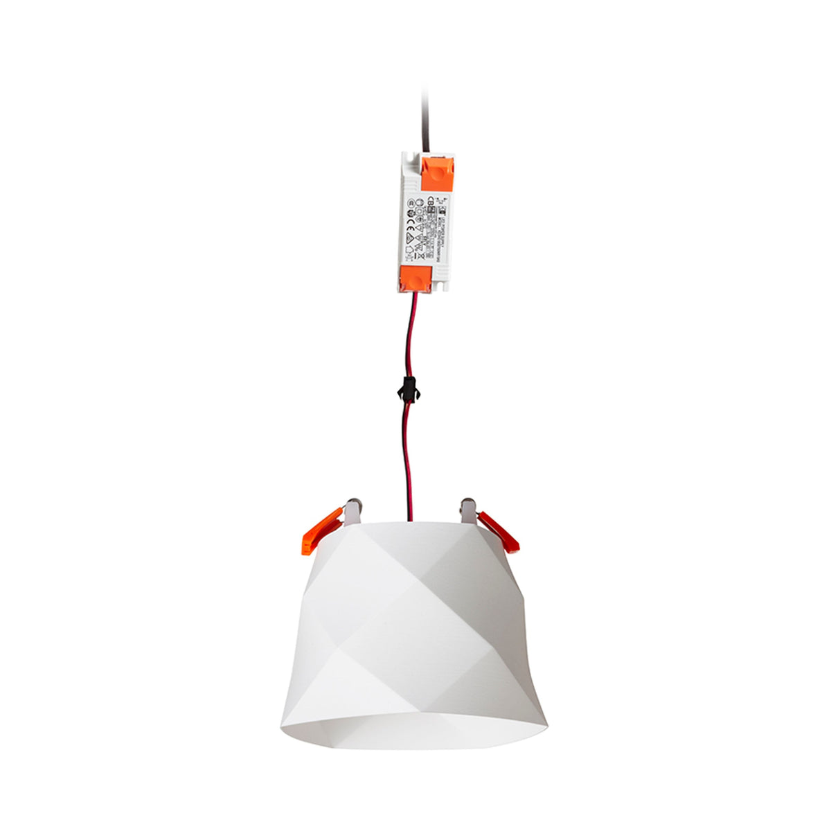 MARENGA RC1 98 | foco empotrable con pantalla impresa en 3D | LED integrado de 6 W y 3000 K | pantalla cónica retorcida