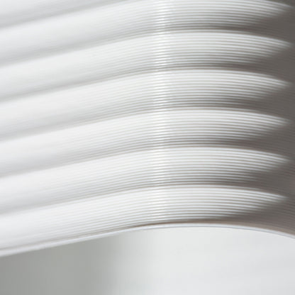 MARENGA SQR3 60 | vierkante inbouwspot met 3D-geprinte kap | geintegreerde LED 6W 3000K | horizontale ribbels