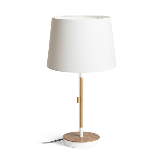 KEITH AMBITUS tafellamp met USB wit beuk
