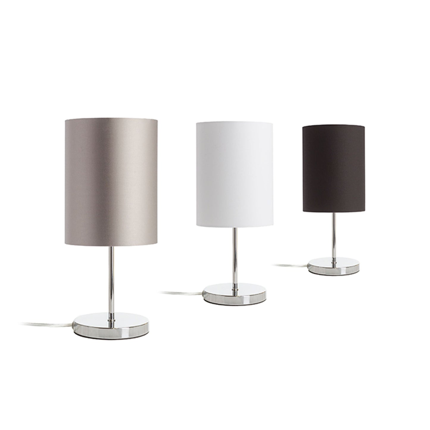 NYC/RON 15/20 | tafellamp met textielkap op metalen voet | E27 max 15W | 40,5 cm | 10 kleuren