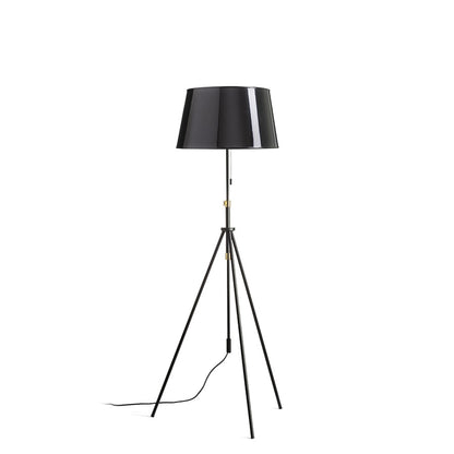 LUTON RIDICK vloerlamp glanzend zwart goud E27