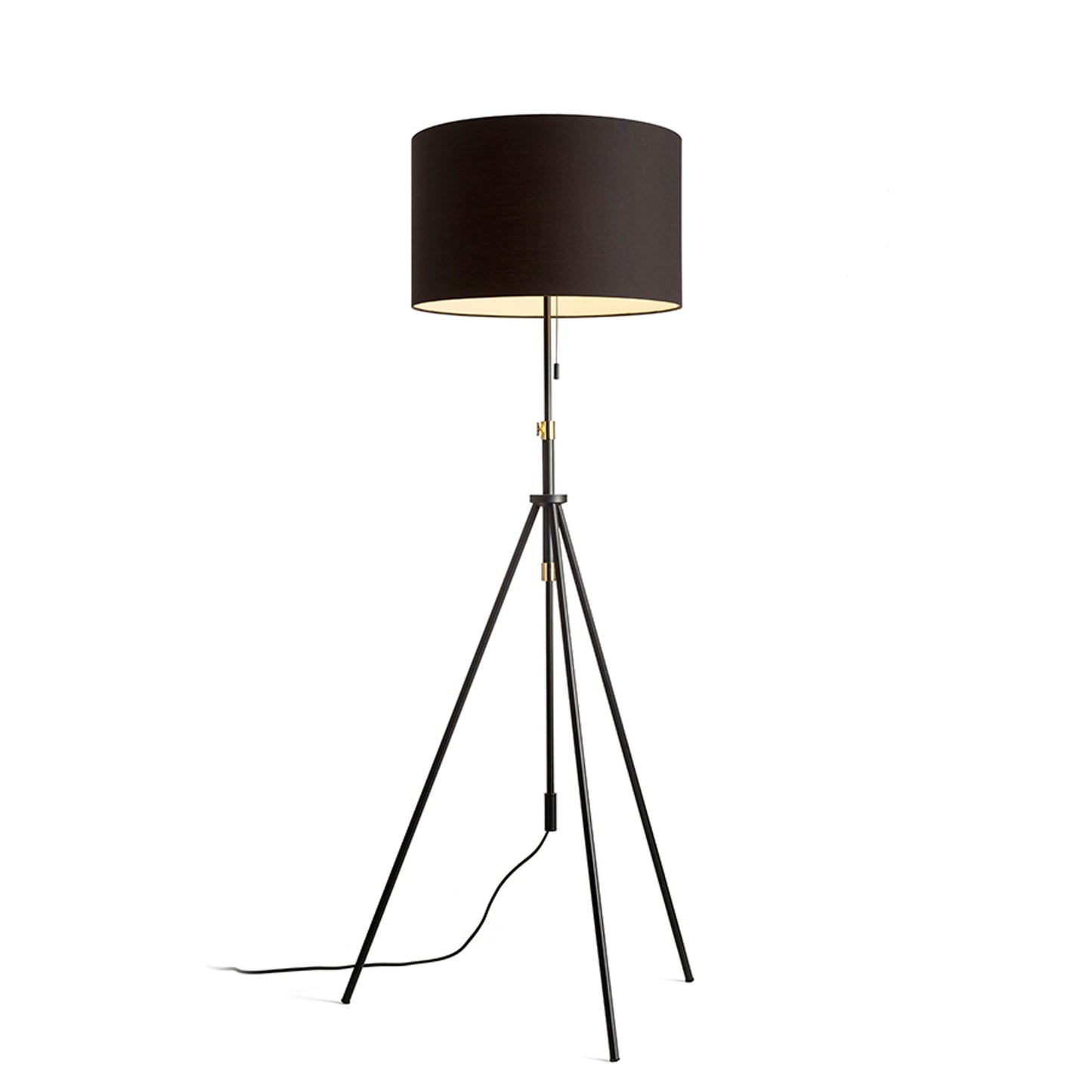LUTON RON 55 vloerlamp zwart E27