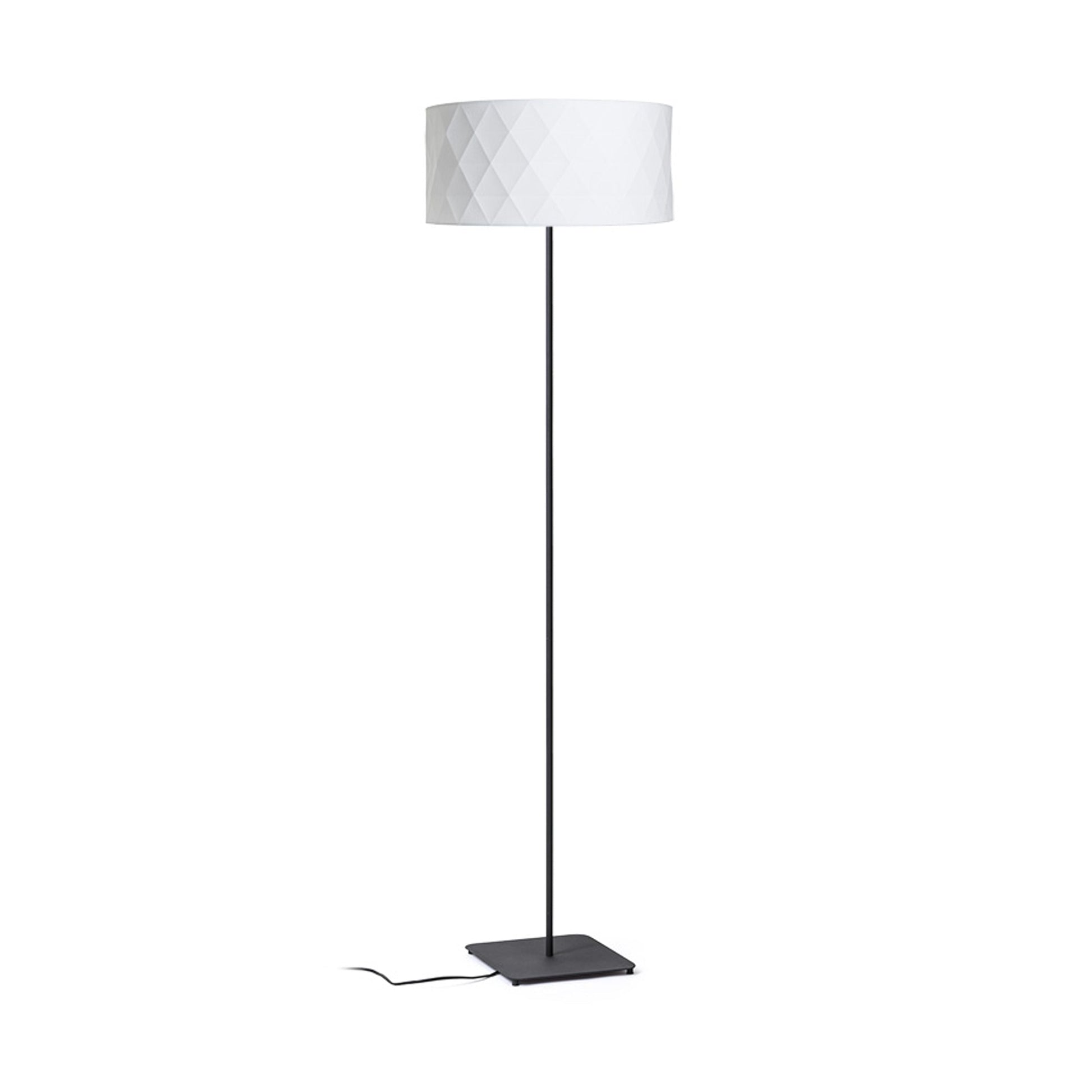 CORTINA JAKARANDA vloerlamp wit zwart