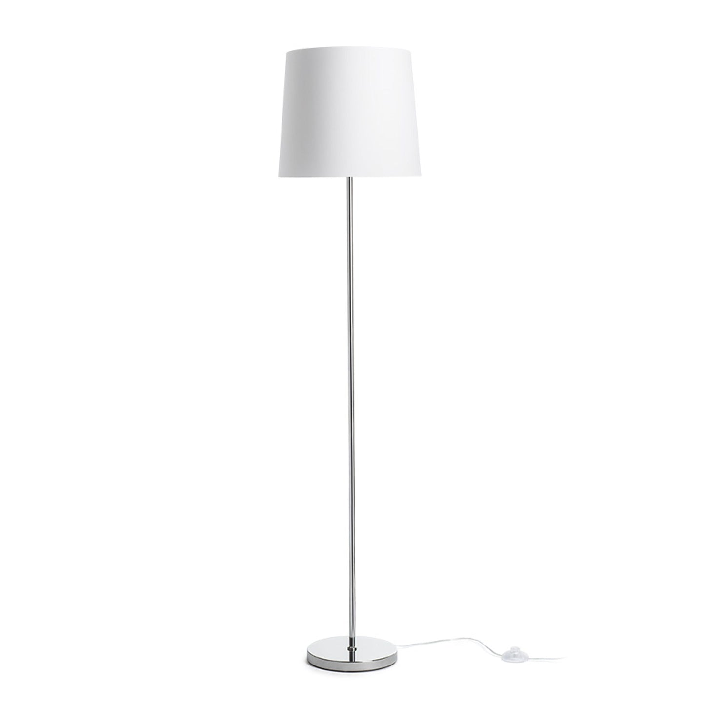 NYC CONNY 35 vloerlamp wit chroom E27