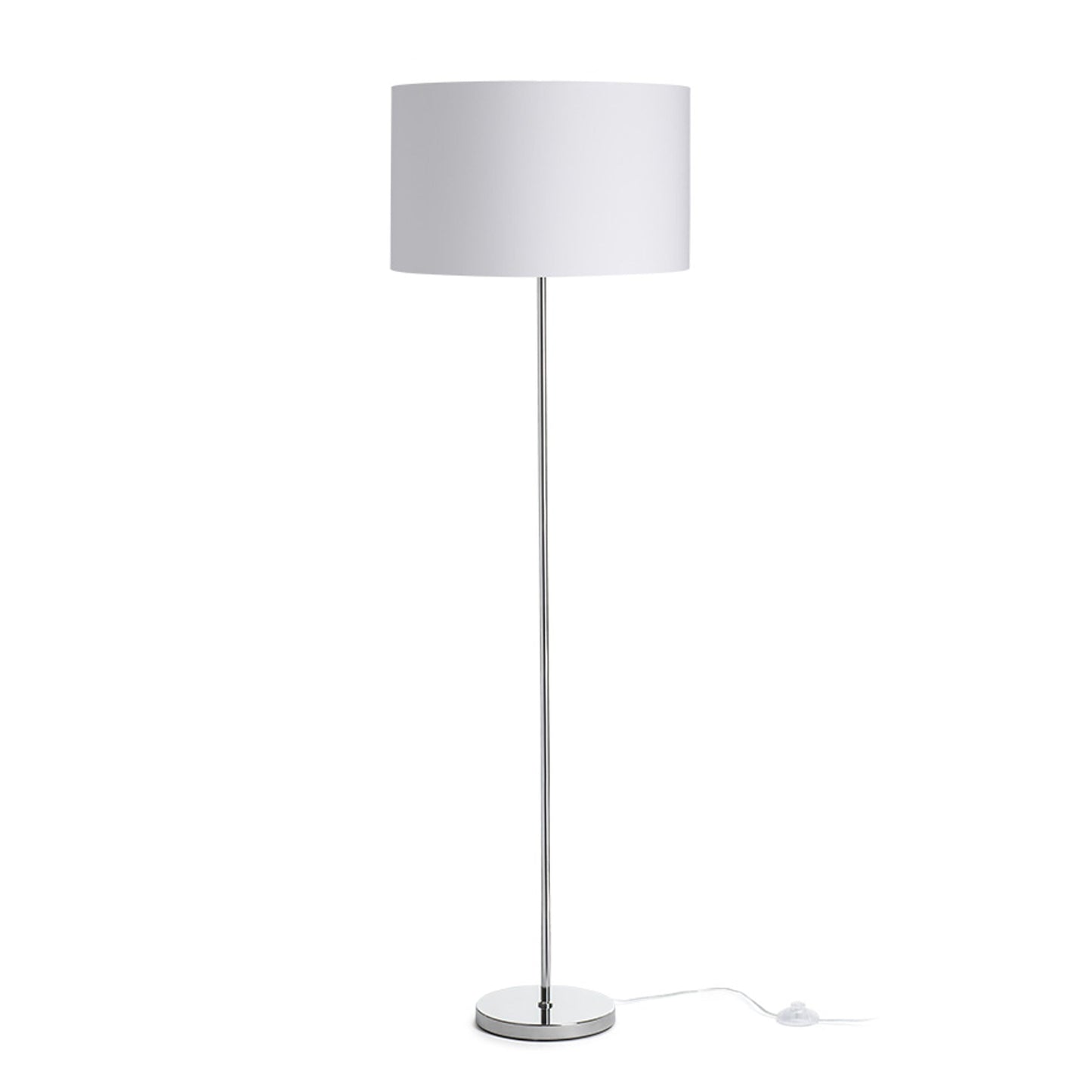 NYC RON 40 vloerlamp wit chroom E27