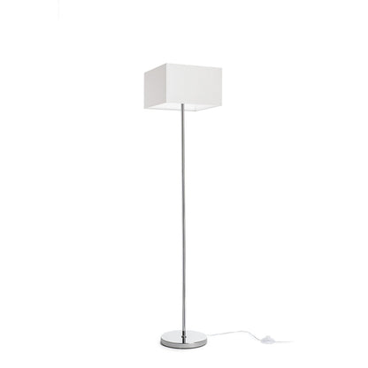 NYC TEMPO 30 vloerlamp wit chroom E27
