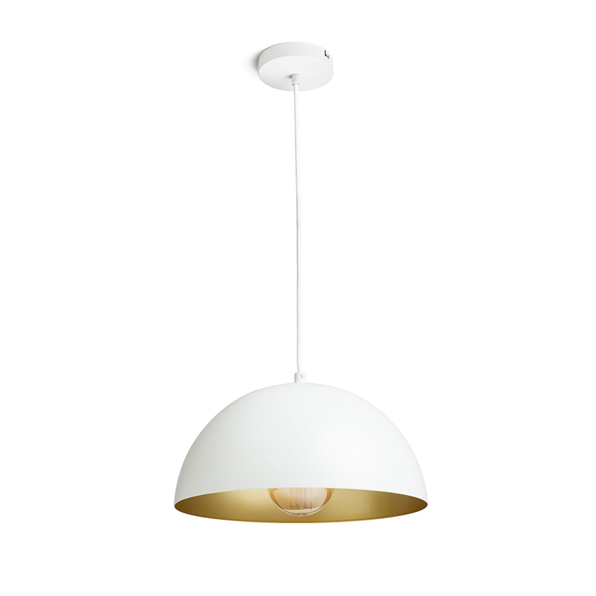 GLADYS 30 | hanglamp met metalen kap | E27 | 30 cm | vier kleurcombinaties | met of zonder lichtbron