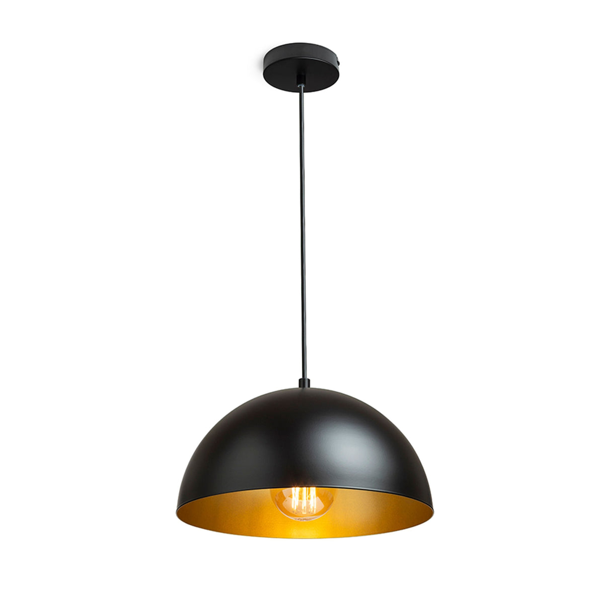GLADYS 30 | hanglamp met metalen kap | E27 | 30 cm | vier kleurcombinaties | met of zonder lichtbron