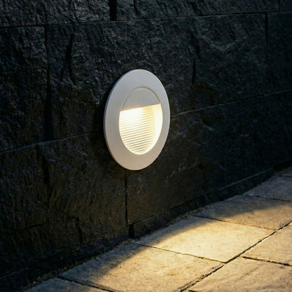 MARCO 70 | faretto da parete rotondo da incasso per esterni | LED 3W 94lm 3000K | IP65 | bianco