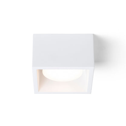 LOKA | vierkante gipsen plafondlamp | GX53 | overschilderbaar 11 cm | met of zonder lichtbron