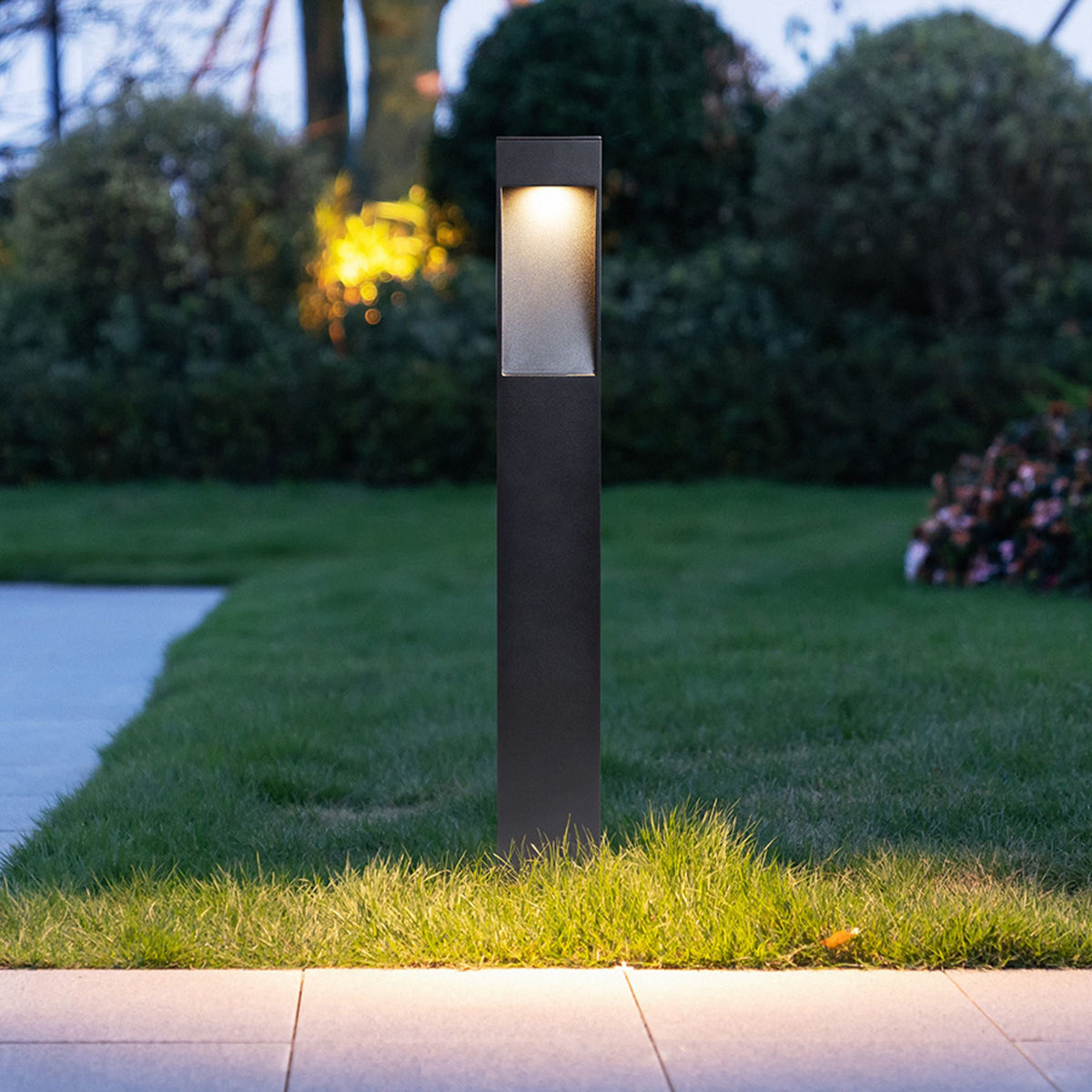 TORIN 60 | square bollard light 60 cm | LED 7W 580lm 3000K | IP65 | black or light grey