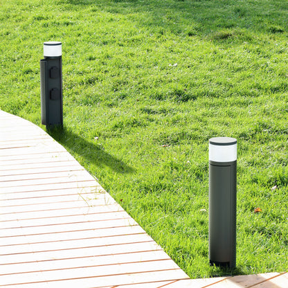 JEAN 50 | tuinsokkel met 2 stopcontacten | G9 | IP54 | antraciet | met of zonder lichtbron