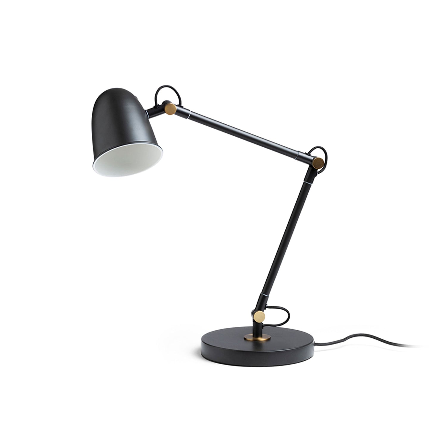 DANNY tafellamp zwart messing