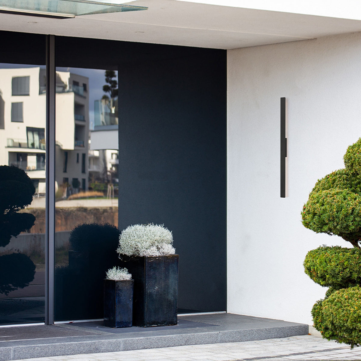 BONAREA | linear outdoor wall light 104 cm | LED 18W 1008lm 3000K | IP54 | black