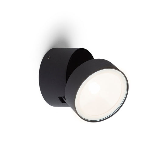 FLAVIO R | justerbar utenpåliggende spotlight utendørs | LED 6W 640lm 3000K | IP54 | svart eller lys grå