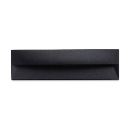 REP 18 inbouw wandlamp buiten zwart gemonteerd