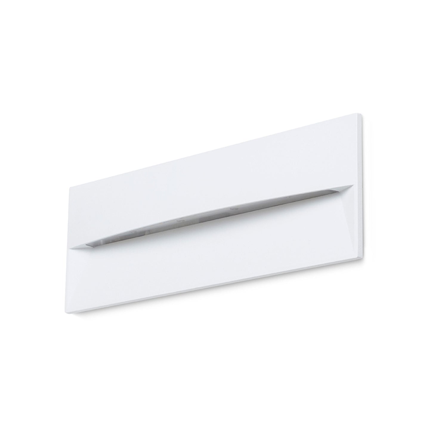 REP 27 inbouw wandlamp buiten wit gemonteerd