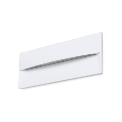 REP 27 inbouw wandlamp buiten wit gemonteerd