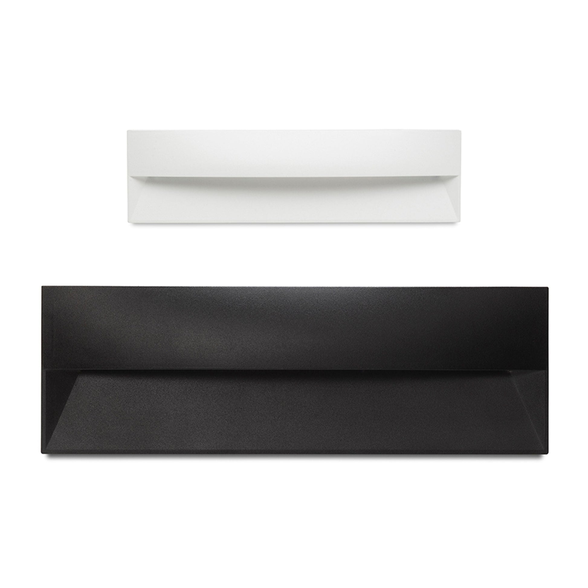 REP 27 inbouw wandlamp buiten zwart gemonteerd