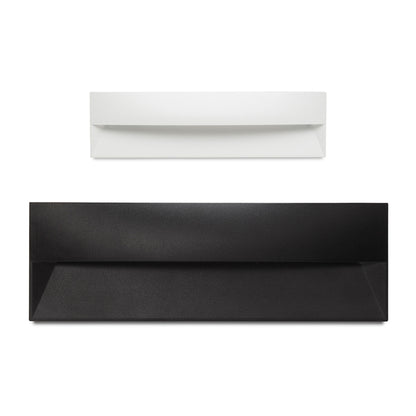 REP 27 inbouw wandlamp buiten zwart gemonteerd