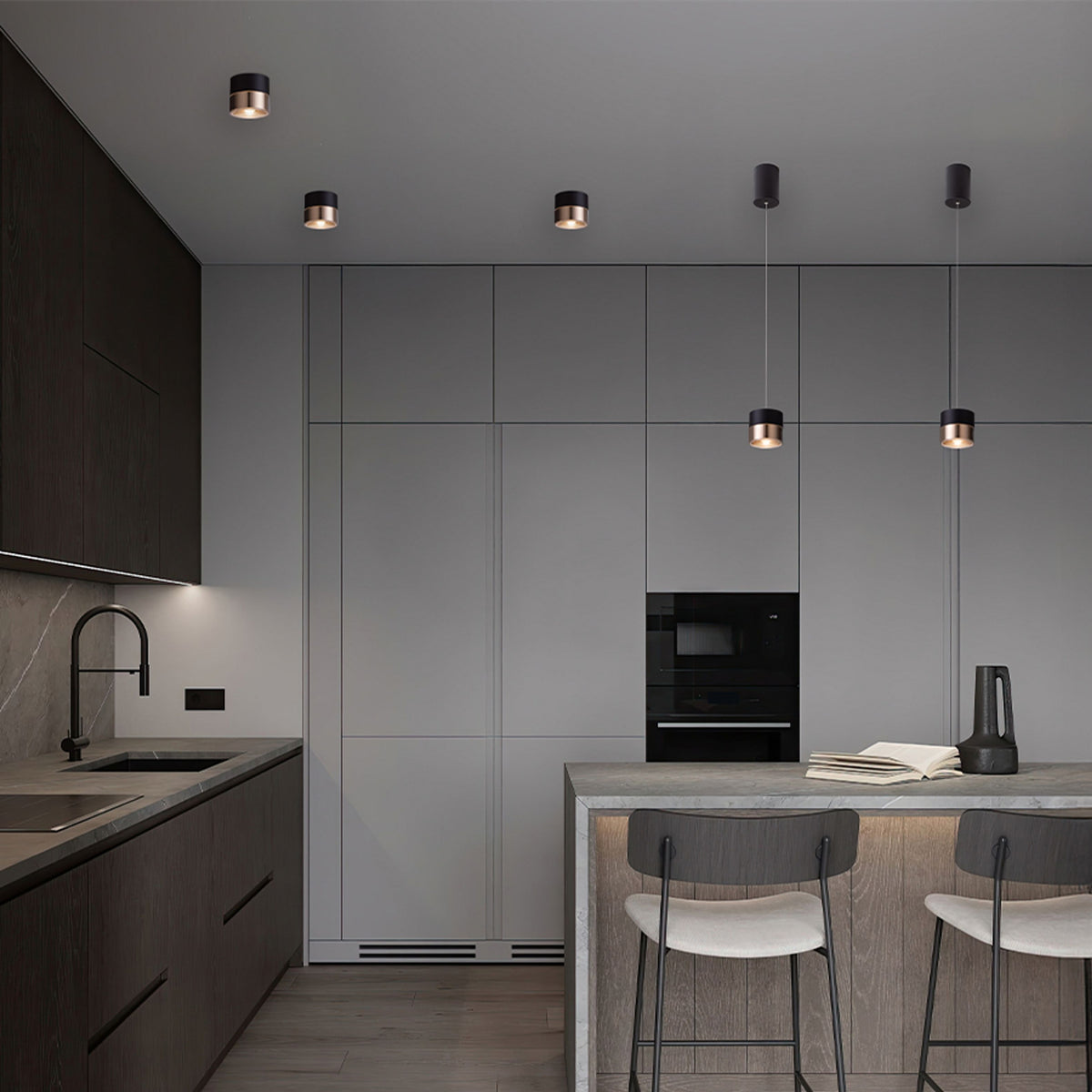 JUNIPER | výškově nastavitelné LED závěsné svítidlo | 15W 1459lm 3000K | bílé nebo černé se zlatou